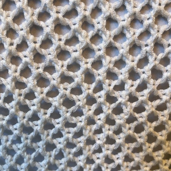 J.Jill Romantic Boho White Cotton Linen Blend Knit Cardigan Size Small - Picture 7 of 9